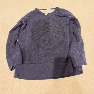 Blue sweatshirt crew neck childhoods